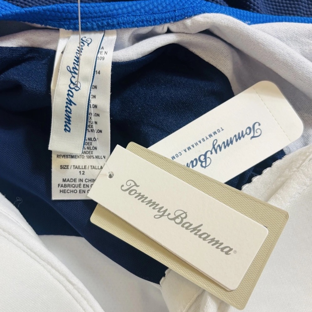 Tommy Bahama Island Cays Color Block Scoop Back One Piece Swimsuit Size 12 NWT - Picture 6 of 8